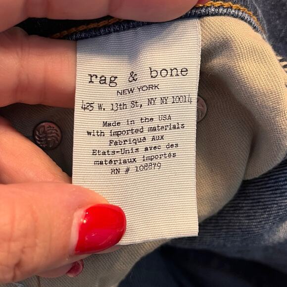 Rag & Bone Crop Jeans in New Quay Size 27 - Picture 10 of 14